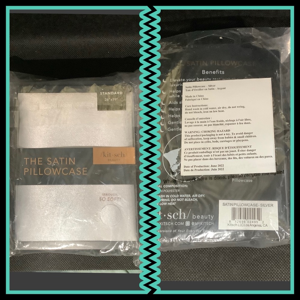 Kitsch Satin Pillowcase - Silver